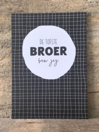 Ansichtkaart - De tofste broer ben jij