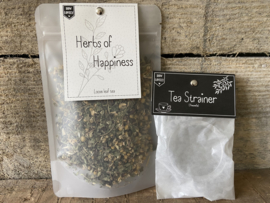 Herbs of Happiness thee + theezeefje