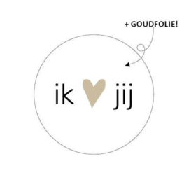 Stickers - Ik 'hartje'Jij - 5 stuks