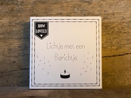 Lichtje met een berichtje - Trots op jou