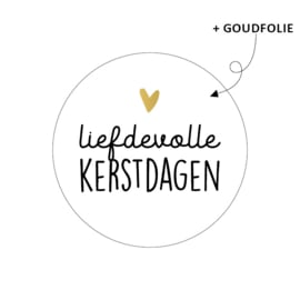 Sticker - Liefdevolle kerstdagen