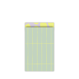 Cadeauzakje - Slim Tiles'24 mint/geel - 5 stuks