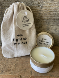 Gift atelier geurkaars - You light up my day