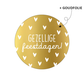 Sticker - Gezellige feestdagen! - 5 stuks