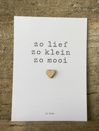 Ansichtkaart - Zo lief  Zo klein  Zo mooi