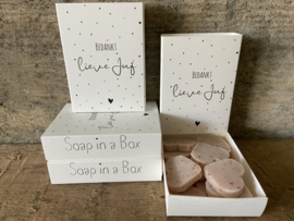 Soap in a box - Bedankt lieve juf