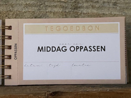 Tegoedbonnen boekje -  Voor mama