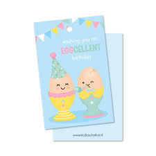Cadeaulabel - Wishing you an EGGCELLENT birthday