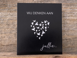 Wenskaart - Wij denken aan jullie