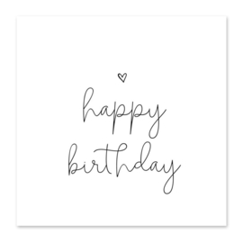 Mini kaart - Happy Birthday