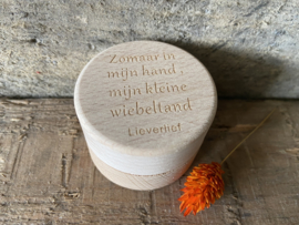 Tandendoosje - Zomaar in mijn hand, mijn kleine wiebeltand