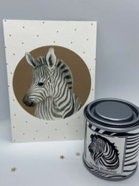 Cadeaublikje - Zebra, Happy Birthday