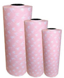 Vloeipapier - Hartjes voor jou roze - 3 m