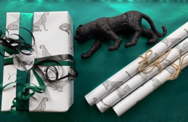 Cadeaupapier - Jaguar wild Green