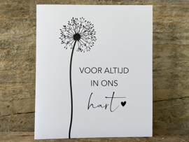 Wenskaart - Voor altijd in ons hart