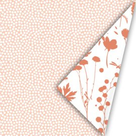 Cadeaupapier - Spring cubes peach