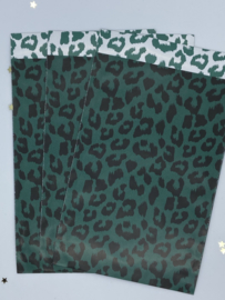 Cadeauzakje - Cheetah groen/zwart - 5 stuks