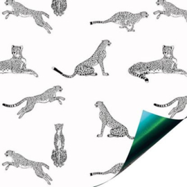 Cadeaupapier - Jaguar wild Green