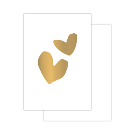 Mini kaart - Lente/Zomer '24 - Hartjes goud