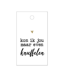 Mini cadeaulabel - Kon ik jou maar even knuffelen - 2 stuks