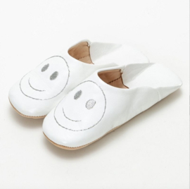 Smiley babouche White x Silver