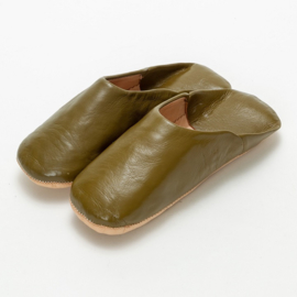 Babouche simple khaki