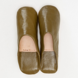 Babouche simple khaki