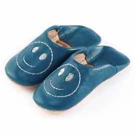 Kids’ smiley babouche Blue x Sirver