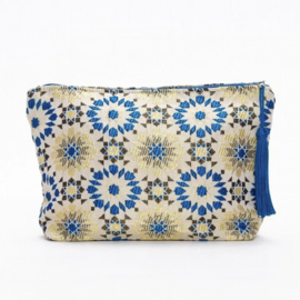 Arabesque pouch L Blue