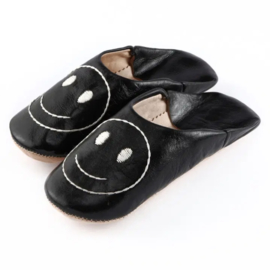 Smiley babouche Black x White