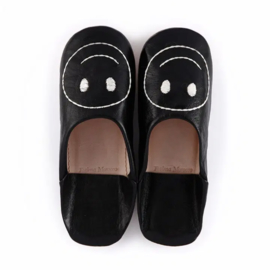 Smiley babouche Black x White