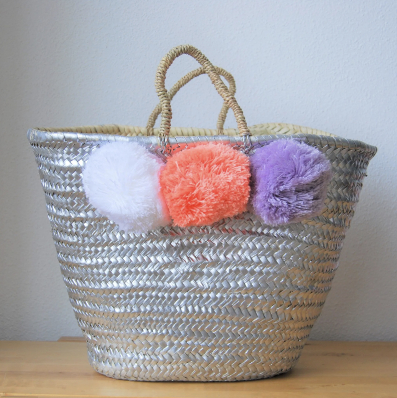 Silver painting basket L 01