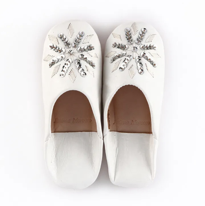 Moroccan Embroidered Mules