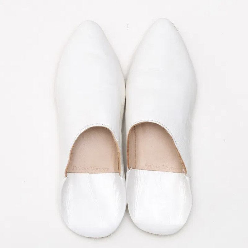 Pointed babouche White