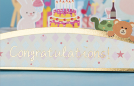 3D Pop-up Verjaardagskaart: Happy Birthday met Dieren