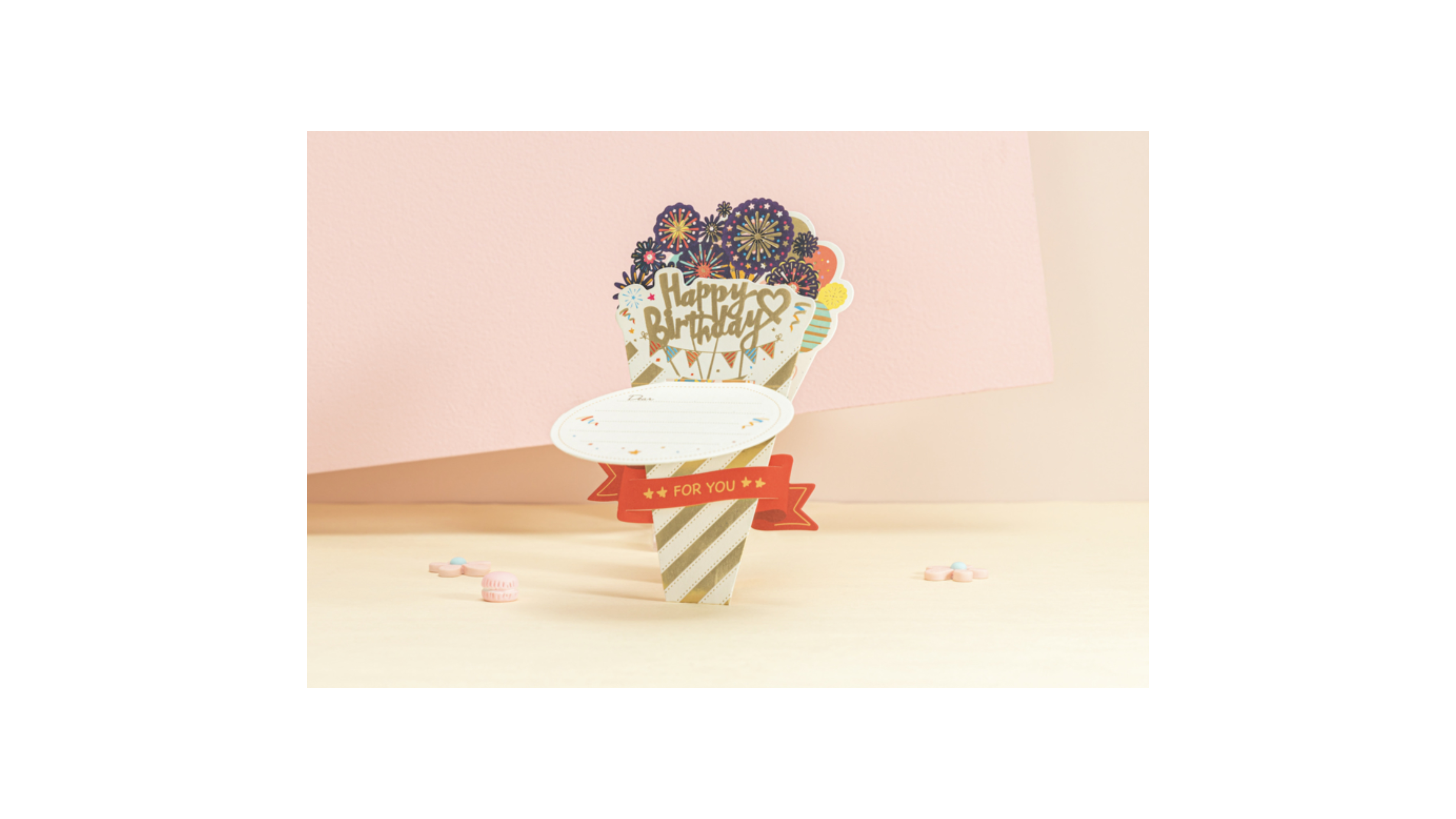 3D Pop up Verjaardagskaart Microfoon