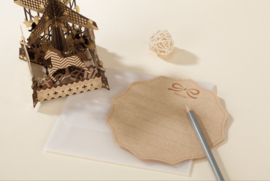 3D Wenskaart met klassikaal carousel incl.berichtpannel