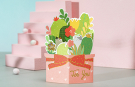 Voordeelset Mini kaarten- cadeaukaartjes 5 stuks met enveloppen