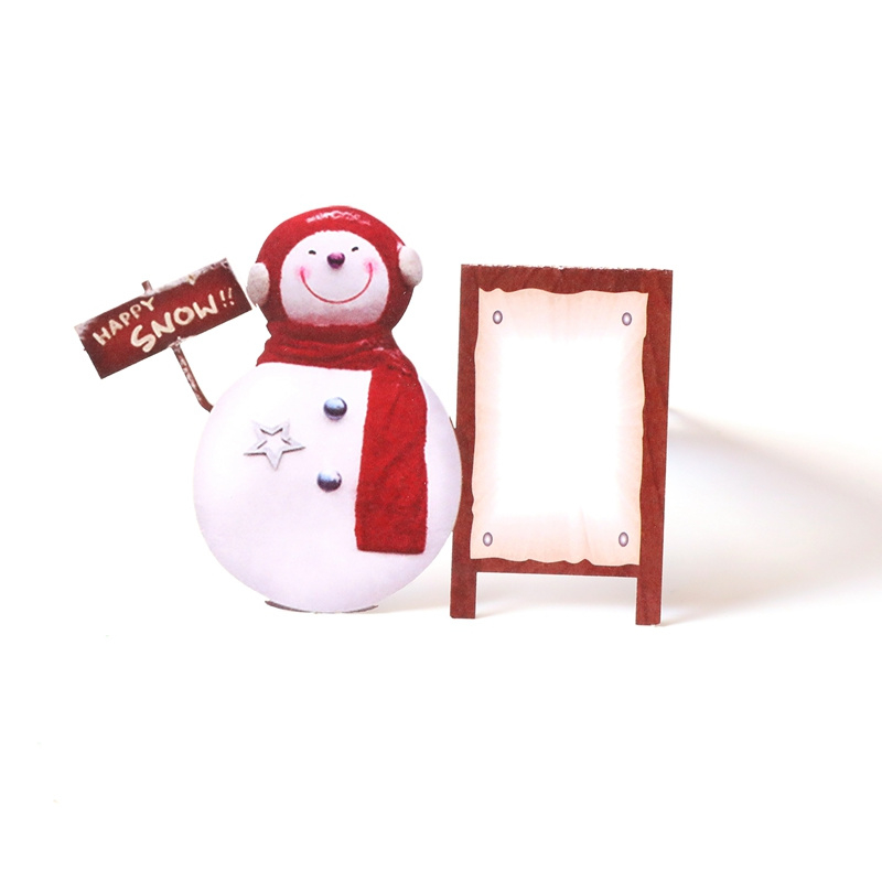 3D Christmas card Santa Claus Citroën 2CV duck with message panel