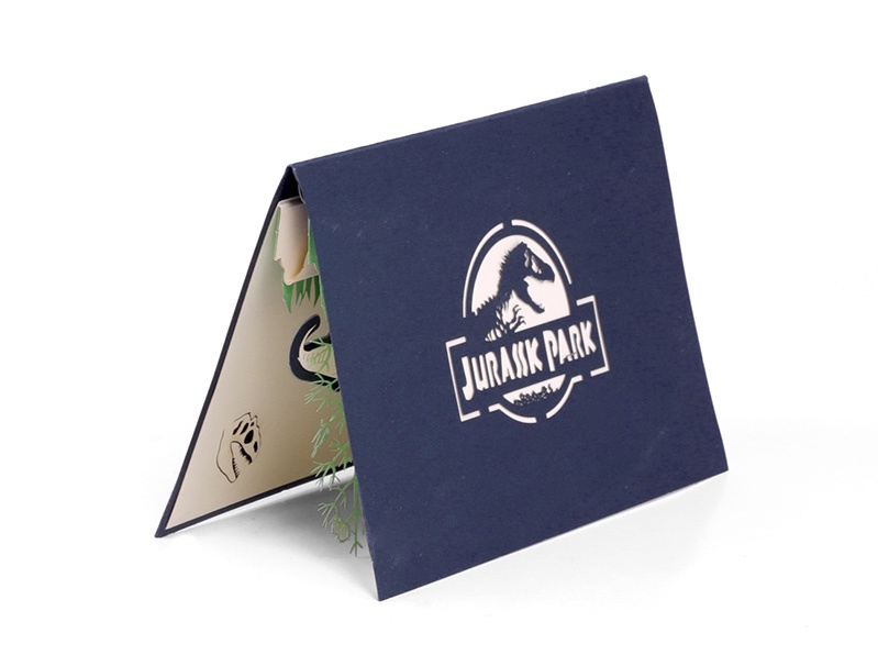3D Pop-up wenskaart Dinosaurus Jurassic park