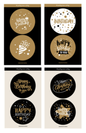 XL sluitzegels voor cadeaus en enveloppen - 60 mm - 8 stuks