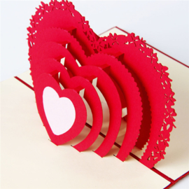 Pop-up card 3D heart