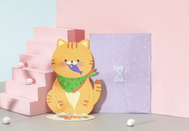 Voordeelset Mini kaarten- cadeaukaartjes 5 stuks met enveloppen