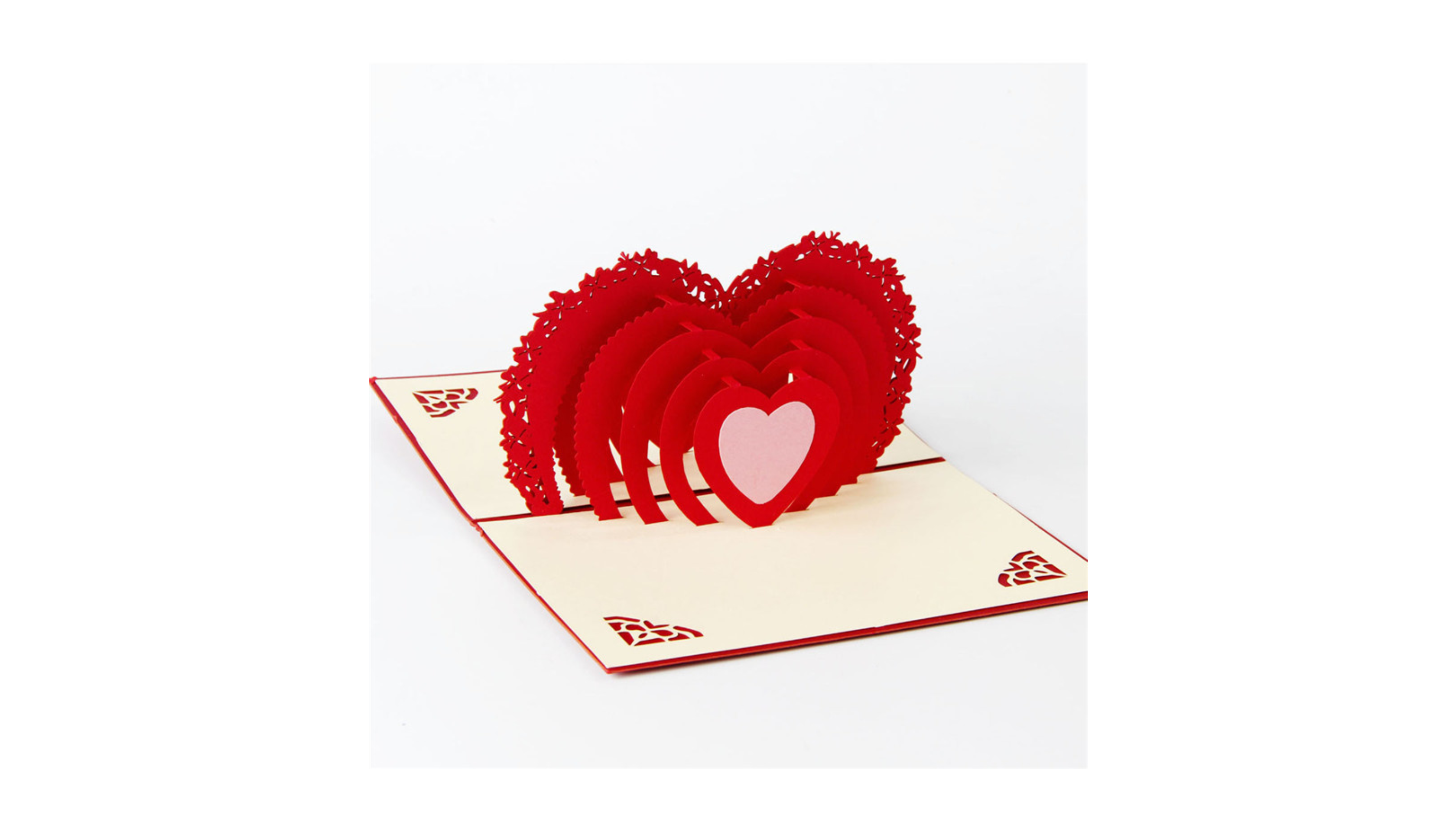 Pop up kaart 3D hart