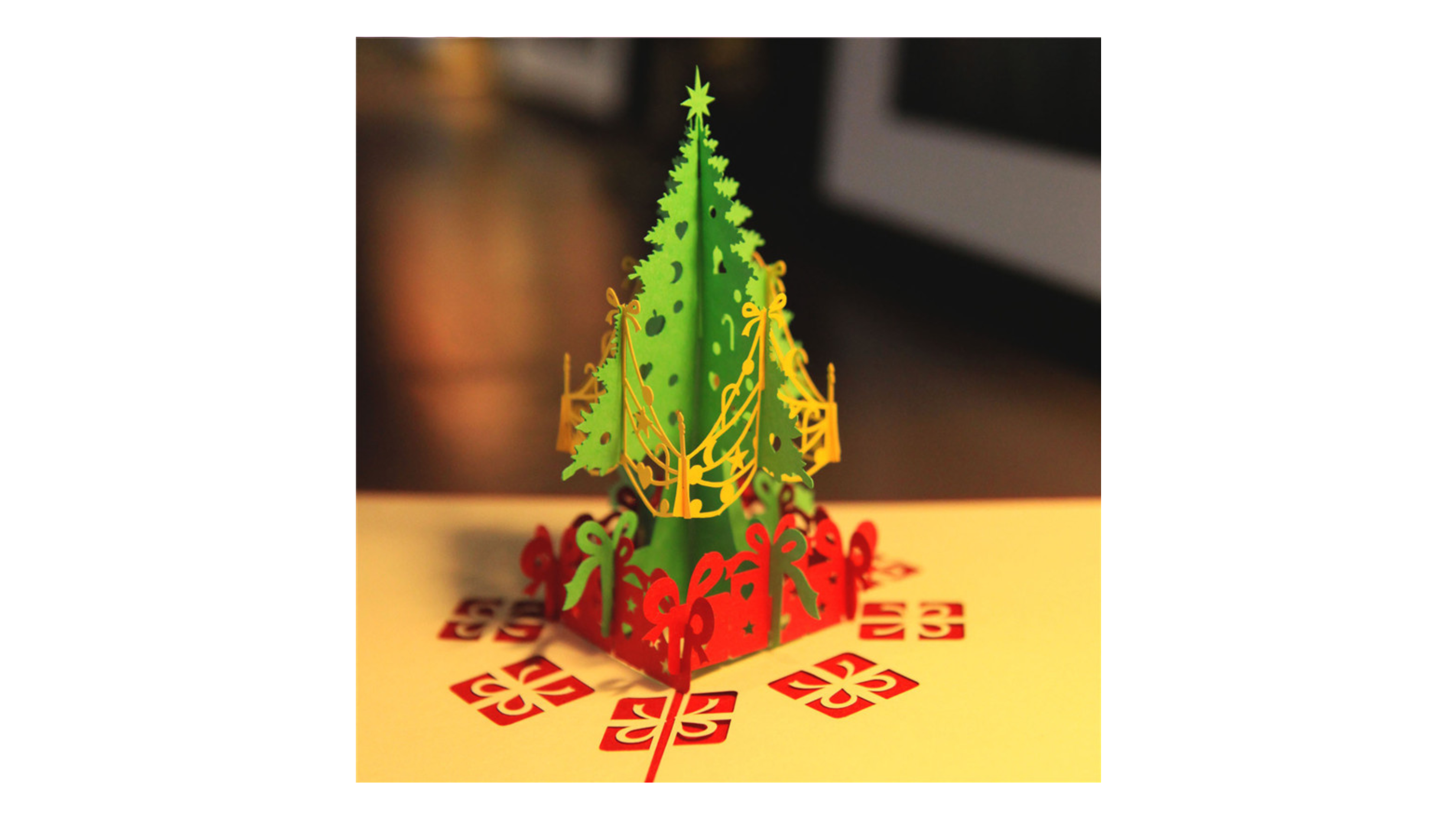 3D Pop-up Christmas Card Christmas Tree