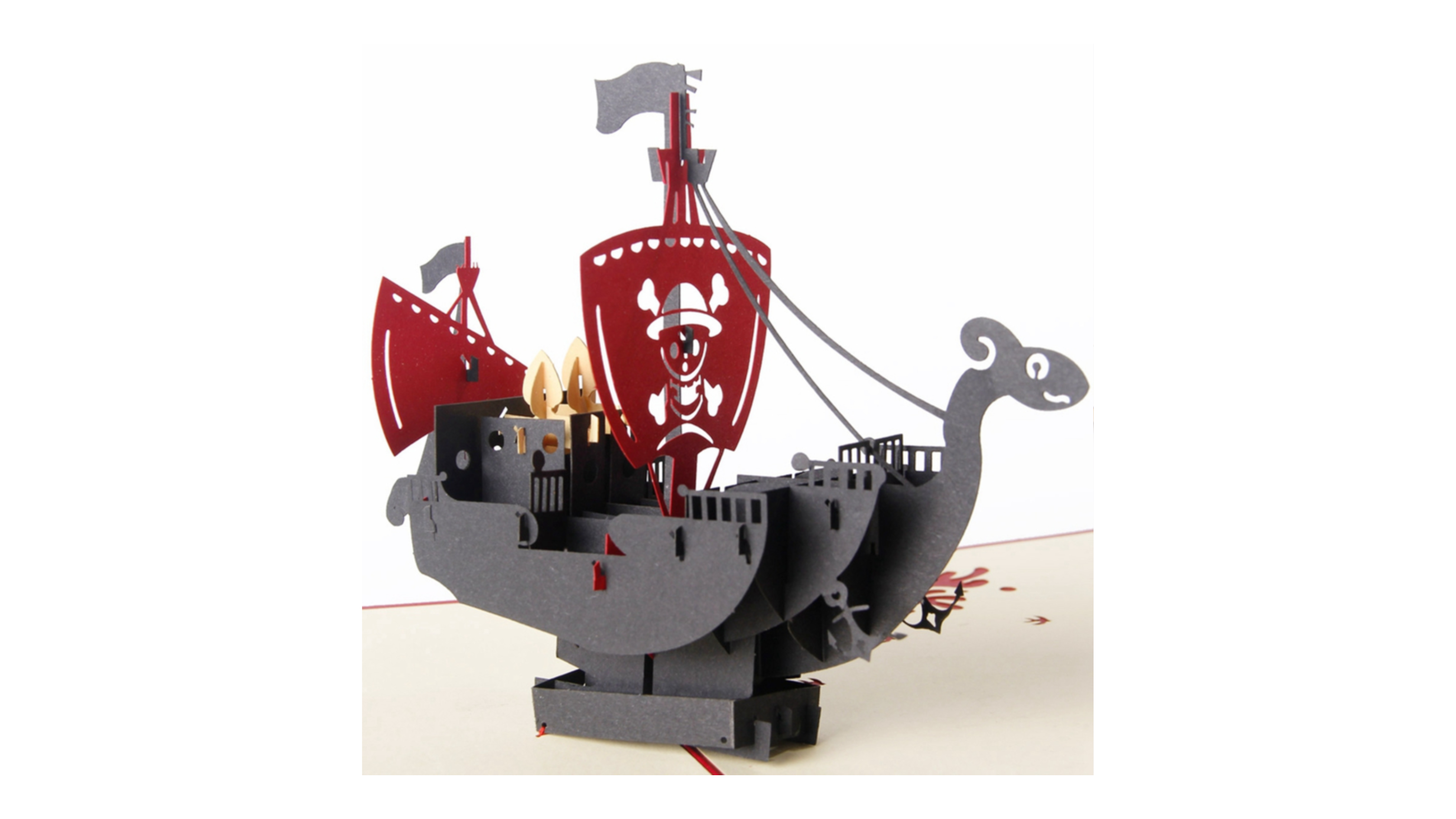3D Pop up verjaardagskaart Piraat One Piece