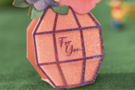 3D Pop-up Wenskaart: Bloemboeket in Vaas