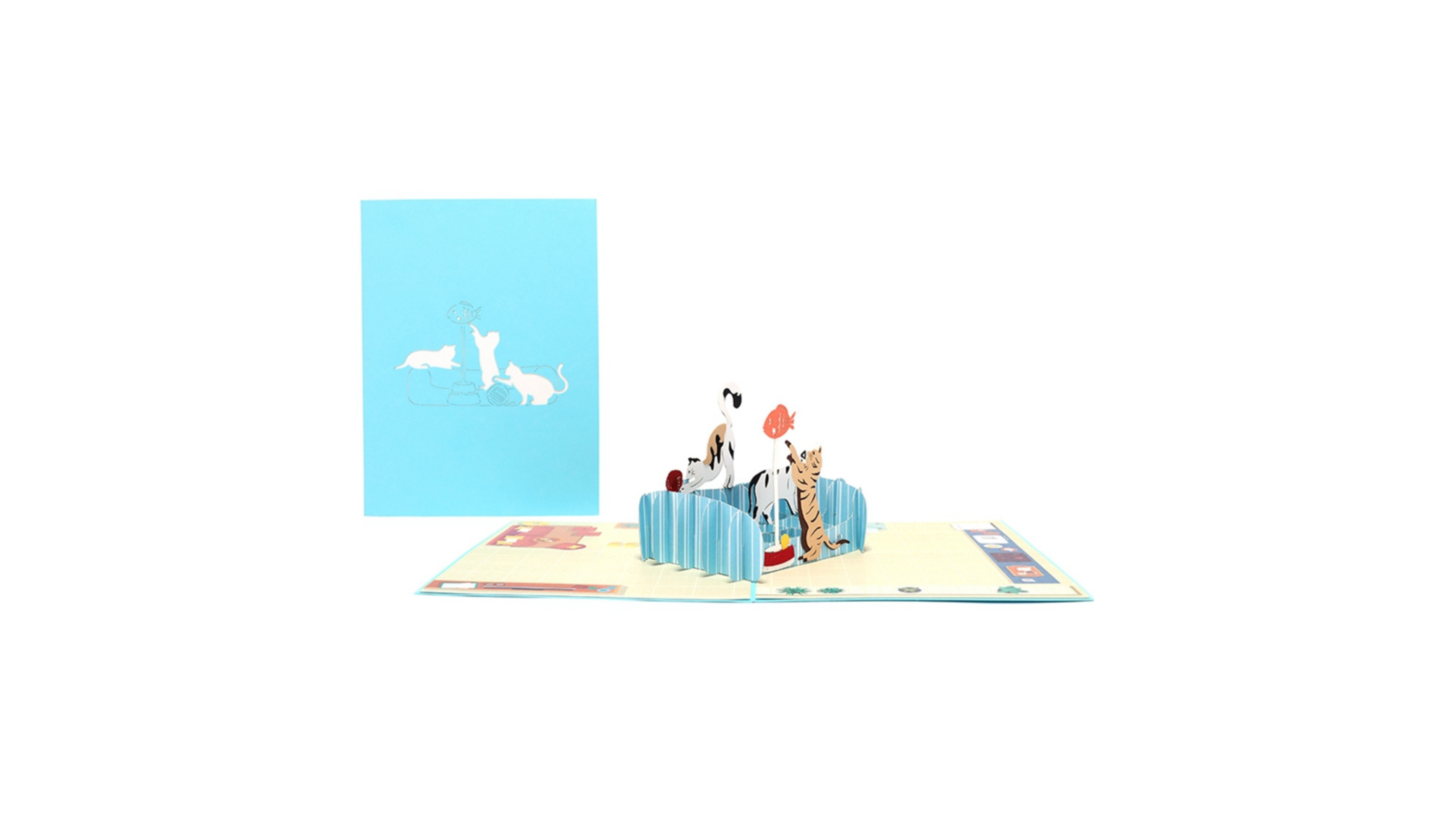 3D Pop-up greeting card Animal Day