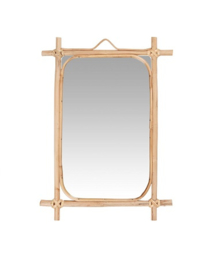 IB Laursen - hangspiegel bamboe rechthoek H35,5cm