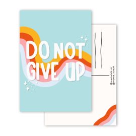 Kaart Do not give up